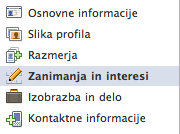 Facebookov meni, kjer lahko preverimo, če so nam podtaknili kakšno "smetje"