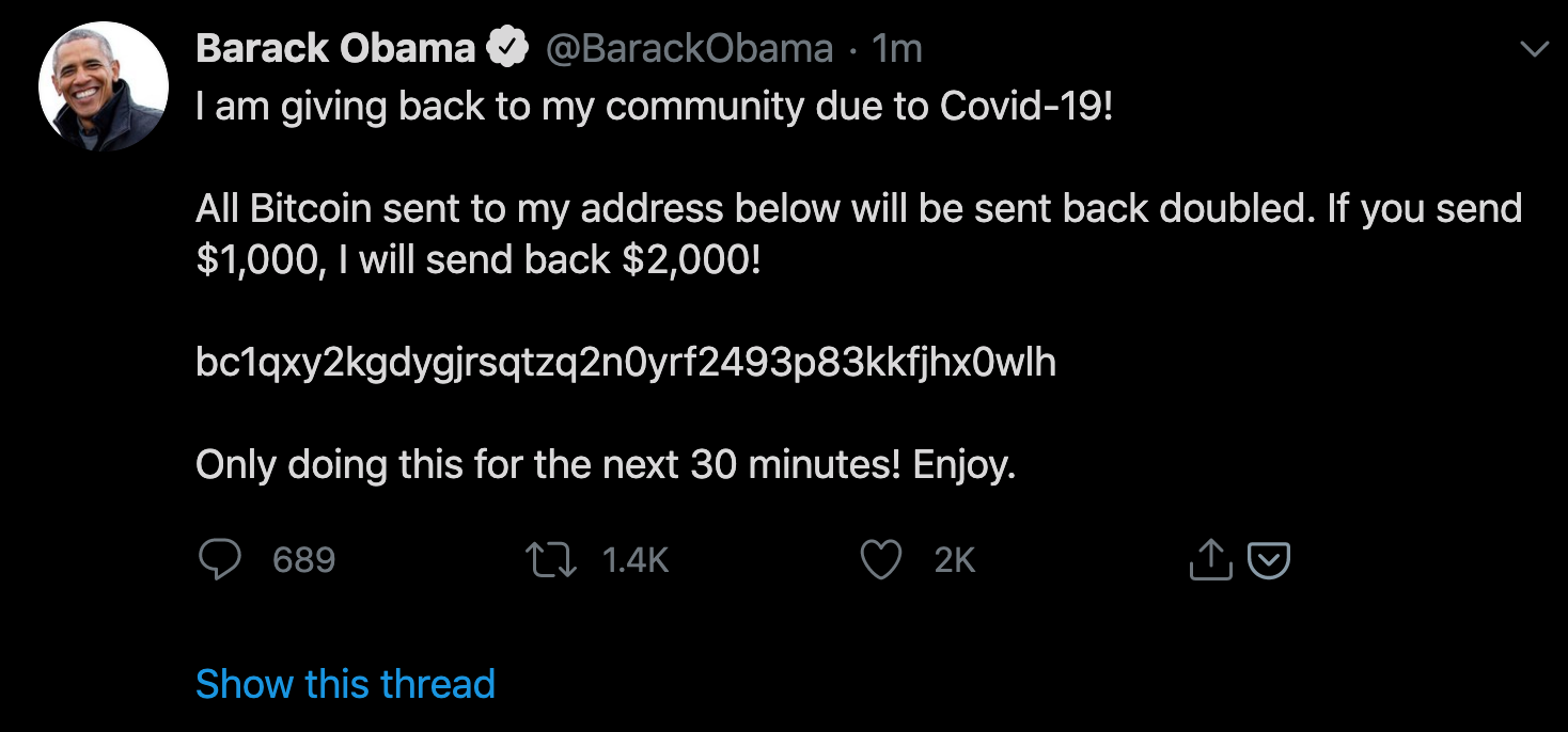 “Objava” Baracka Obame, vir slike: Techcrunch