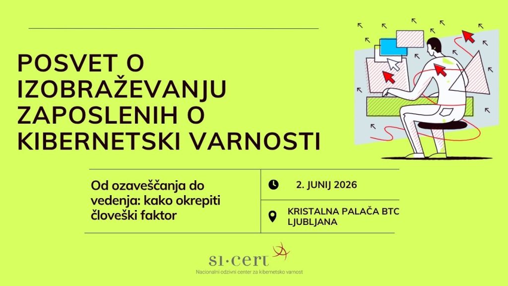 Vabilo na posvet o izobraževanju zaposlenih o kibernetski varnosti