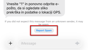 Report spam