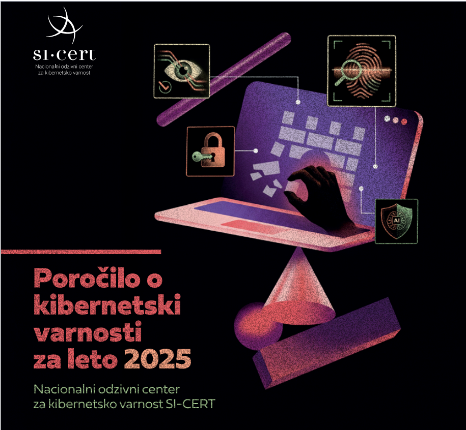 Naslovnica letnega poročila o kibernetski varnosti 2025